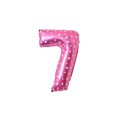 thumbnail image 1 of 16 pulgadas Tamaño grande Oro Plata Rosa Oro Número Globo Cumpleaños Decoraciones para fiestas de bodas Globos de aluminio Niño Niño Juguete Kits de decoración para fiestas polvo de impresión siete Wosthever HA002665-67, 1 of 1