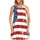 thumbnail image 1 of Balery Vintage American Flag Vestidos de verano para mujer con estampado: vestido holgado sin mangas, vestido playero informal y cómodo para días calurosos., 1 of 7