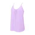 thumbnail image 5 of wcjm Purple Women's Plus Size Soft Tank Top With Bra Sleeveless Comfort Yoga Fitness Top Tank Top, 5 of 9
