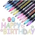 thumbnail image 1 of Rotuladores mágicos con purpurina, regalo para niñas de 4 a 12 años, 12 rotuladores mágicos con purpurina, rotuladores mágicos para dibujar, álbumes de recortes, tarjetas de regalo, pasatiempos creativos para niñas, idea de regalo para adolescentes JM, 1 of 5