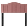thumbnail image 3 of Tufted Headboard, Full Queen Size, Velvet, Pink, Modern Contemporary Urban Design, Bedroom Master Guest Suite, 3 of 10