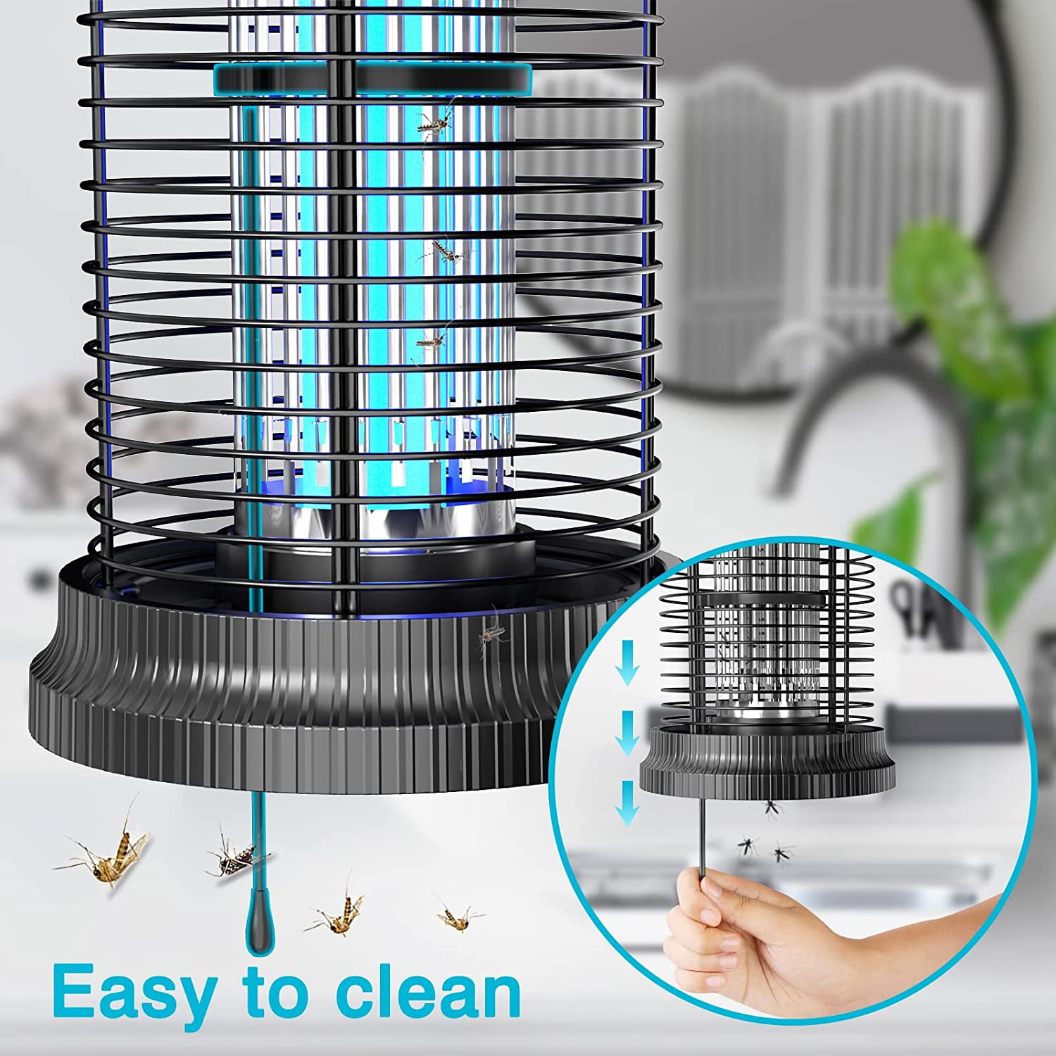 Bug Zapper 20W 4500V Mosquito Zapper Indoor Electric Bug Zapper Outdoor, High Powered Mosquito Killer for Home Backyard Patio