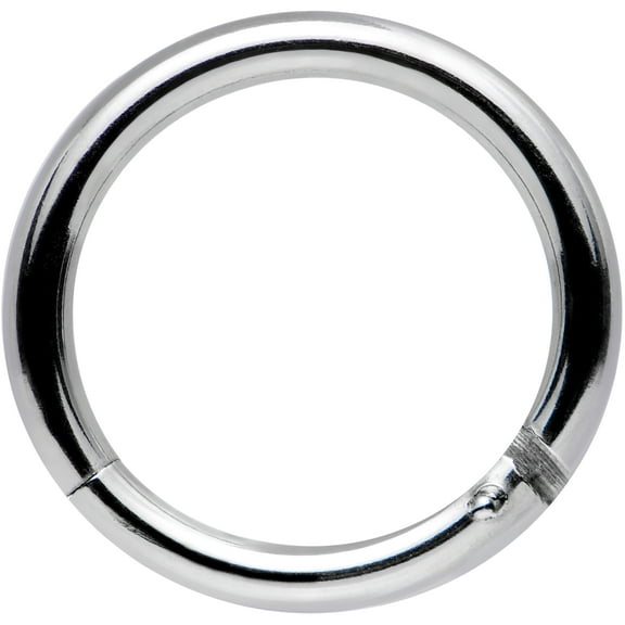 Body Candy Stainless Steel Hinged Segment Ring Circular Barbell 14 Gauge 3/8"