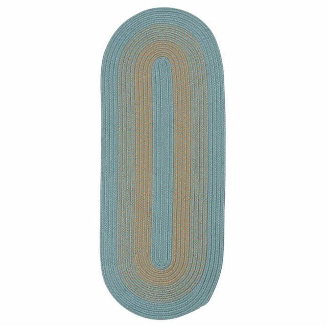 Colonial Mills WH52R030X180 30 x 180 in. Winterhold Round Runner Rug, Blue
