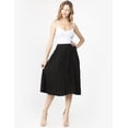 thumbnail image 4 of Falda plisada brillo sutil AMAD negro M AMAD SS22-F16, 4 of 6