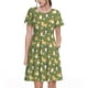 thumbnail image 1 of Disketp Shiba Inu Dog And Flower para Vestido de Manga Corta para Mujeres, Vestidos de Verano para Mujeres, Casual y Holgado para la Playa, 1 of 6