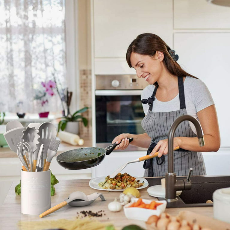 Silicone Kitchen Cooking Utensils Set, Umite Chef 22Pcs Heat Resistant  Kitchen Utensils, Spatula, Sp…See more Silicone Kitchen Cooking Utensils  Set