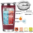 thumbnail image 3 of Vaso de café BETHEGIFT Great Mom de acero inoxidable, 600 ml, rojo, 3 of 7