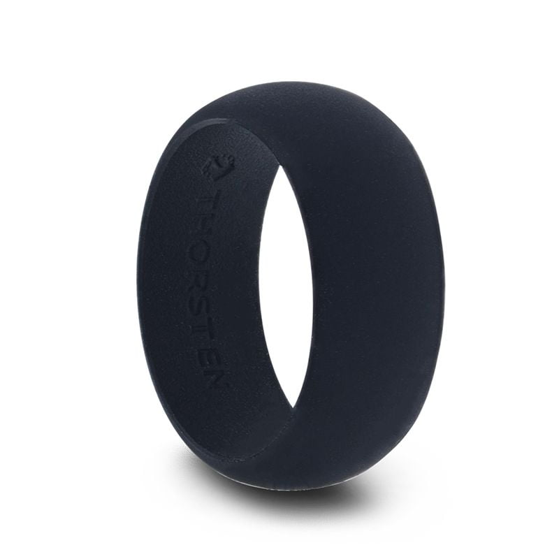 Matte Black Men's Silicone Ring - 8mm