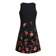 thumbnail image 4 of DYMADE Women's Floral Sleeveless Round Neck Tank Dress, 4 of 5