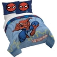 thumbnail image 1 of Juego de fundas de edredón Jay Franco Spiderman Blue Queen Size, 3 piezas, 1 of 7