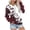 A-Wine, variant on CLOISE Sweatshirts for Women Long Raglan Sleeve Pullover Tops Floral V Neck Shirts Fleece Loose Trendy Outdoor Fall Clothes with Pockets Purple S