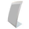 thumbnail image 2 of FixtureDisplays Support de Panneau 11 x 17 pour Table, avec Lentille Magnétique, Incurvé - Argent 19127, 2 of 6