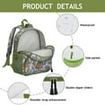 thumbnail image 4 of Cute Nautical Crab Student Backpack - Lightweight Water-Repellent School Bag with Colorful Tropical Sea Life and Marine Ocean Beach Cartoon Design for Daily Use, 4 of 6