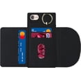 thumbnail image 5 of Wallet Cases for iPhone SE 2022/SE 2020/7/8 with Card Holder 4.7",PU Leather Magnetic Clasp [360° Rotatable Ring Holder Kickstand] Heavy Duty Flip Case for Women Girls,(Black), 5 of 14