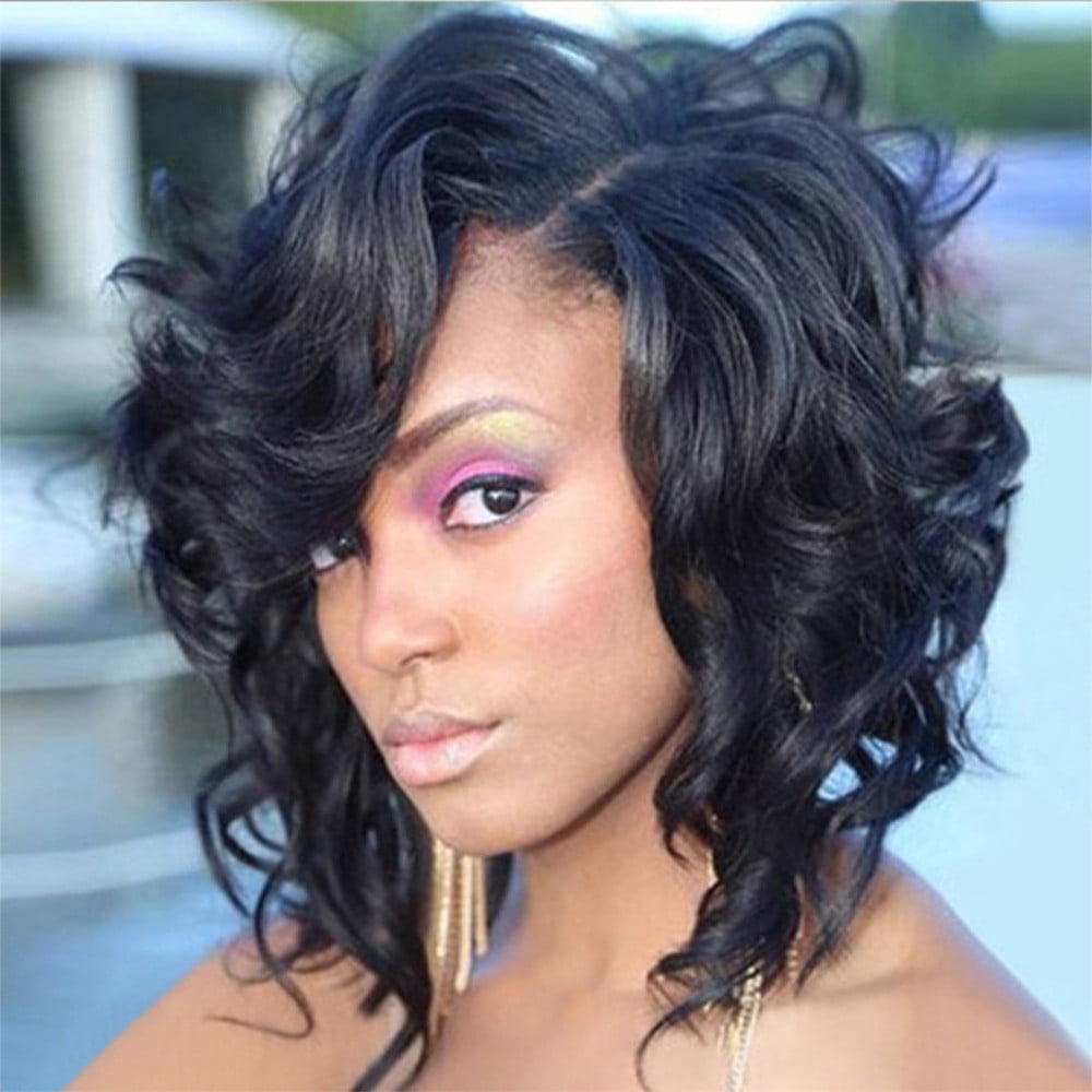MIARHB Wigs for women Wigs Black Female Short Curly Hair Wig Women's  Hairpiece Wigs 30cm Africa Wigs - Walmart.com