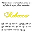 thumbnail image 1 of Collar de oro personalizado con nombre, cadena de caja, joyería hecha a mano, regalo de cumpleaños personalizado para su mamá, 1 of 4