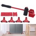 thumbnail image 3 of Fichiouy Furniture Mover Dolly Alloy Steel Furniture Mover Kit with Universal Wheel Red, 3 of 9