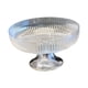 thumbnail image 1 of Frutero, cuenco para almacenar frutas y verduras, cuenco decorativo multifuncional con pedestal. Plata clara, 1 of 9