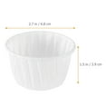 thumbnail image 5 of 150 Pcs Decor Paper Cups Round Cupcake Liners Roll Wrappers Case Ice Cream White, 5 of 6