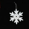 thumbnail image 2 of Plastic White Snowflake Ornaments Christmas Winter Decorations, Hanging Snowflake Decorations for Winter Wonderland Christmas Tree, 2 of 8