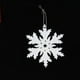 thumbnail image 2 of Adornos navideños, adornos navideños, regalos navideños Colgante de copo de nieve blanco de plástico Colgante de copo de nieve, 2 of 5
