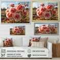 thumbnail image 4 of Designart "Carnations landscape Vibrant I" Floral Floater Framed Wall Art Living Room, 4 of 7