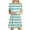 2-Green, variant on Summer Shift Dresses for Women Beach Floral Cute T Shirt Dress Sundress Casual Boho Crewneck Short Sleeve Mini Dress