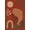 Orange, Pattern 10, variant on ODIKA 4'x6' Pastel Floral Palette Blossom Washable Area Rug Elegant Springtime Motif with Vibrant Petal Design Non-Slip, Chair-Friendly, Flatwoven for Home Office, Under Desk