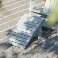 thumbnail image 4 of Wildridge Heritage Folding Footstool, White - Outdoor Weather Resistant HDPE Ottoman for Adirondack Chair, 4 of 5