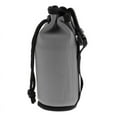 thumbnail image 4 of 2pcs Grey Neoprene Insulated 500ml Sports Drink Water Bottle Cover Sleeve Holder with Drawstring & Clip 175 x 64mm, 4 of 6