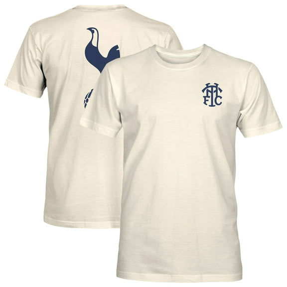 Men's 1863FC Cream Tottenham Hotspur Big Logo Heavyweight T-Shirt