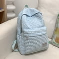 thumbnail image 3 of Bolsa Mochila para mujer Mochilas de viaje simples plisadas Moda para deportes al aire libre (Azul) Ehuebsd Para Estrenar, 3 of 5