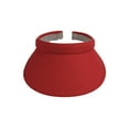 thumbnail image 2 of TopHeadwear Visière Sport en Coton Sergé à Clipser 3.5 Pouces Large Bord, Rouge, 2 of 2