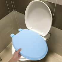 MLINS Toilet Seat Foam Toilet Seat Thickened Toilet Seat Comfortable Toilet Seat Easy to Install Toilet Seat for Bathroom Use
