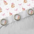 thumbnail image 4 of Erosebridal Kawaii Bow Rabbit Black Out Curtains For Kids,Cartoon Bow Knot Animal Curtains Pack of 2 (42x63 Each) For Girls, 4 of 6