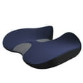 thumbnail image 2 of Taosunzt Ergonomic Car Seat Cushion Relieve Pressure Improve Posture Soft Texture Seat Cushion for Work And Drive Navy Blue, 2 of 13