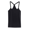 thumbnail image 4 of Xudanell Girls Tank Tops Solid Color Spaghetti Strap Girls Shirts Camisole Dance Sports for Casual Wear Black, 4 of 4