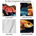 thumbnail image 4 of luoweisi Men's Beach Shorts Quick Dry Swim Trunks with Mesh Lining Fish L, 4 of 5