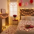thumbnail image 5 of cpengpj LED Wooden Heart String Lights 6m 40 LED Multicolor Battery Operated Romantic Valentine's Day Home Party Decor, 5 of 8