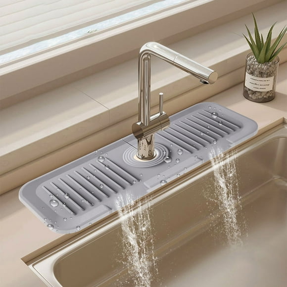 Usmixi Clearance Faucet Mat For Kitchen Sink Kitchen Sink Draining Mat Fast Drying Stone Sink Tray Sink Protectors Sink Faucet Mat Guard For Kitchen Bathroom Sink