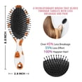 thumbnail image 6 of White Halloween Pumpkins Hair Brush,Girls Detangling Hair Brush,Glide Through Tangles with Ease for Wet & Dry Hair,8.8"X2.8", 6 of 7