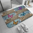 thumbnail image 5 of Butterfly Doormat, Do What Makes You Happy Door Mat, Love As Much As You Live Home Decor, Inspiration Welcome Mat, Welcome Doormat,Home Decor,Front Back Door Mat,Coral Velvet Rug 16”x24”, 5 of 7