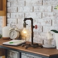 thumbnail image 4 of Retro Table Lamp, Industrial Steam Punk Lamp, Loft Style Rustic Bronze Metal Lighting, Pipe Desk Lamp (Bulb Not Included), 4 of 4