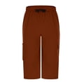 thumbnail image 4 of Men's Cargo Pants Lightweight Below Knee Work Shorts with Multiple Pockets Versatile Everyday Utility Clothing, 4 of 6