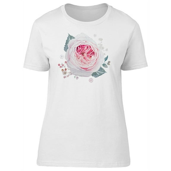 Pink And White Roses Arrangement T-Shirt Women -Image by Shutterstock, Female XX-Large