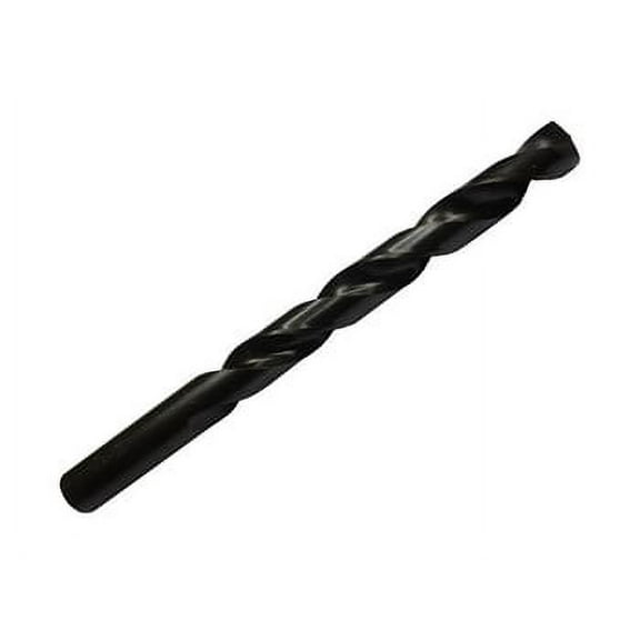 12 Pcs, 25/64" Hss Split Point Black Oxide Jobber Length Drill Bit, Drill America, D/Asp25/64, Flute Length: 3-3/4"; Overall Length: 5-1/8"