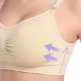 thumbnail image 5 of Comforty Women Feeding Nursing Pregnant Maternity Breastfeeding Wire Free Stretchy Soft Bras, 5 of 6