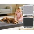 thumbnail image 6 of ZephyPaws Orthopedic Dog Bed for Large Dogs - 35 x 22 Inch, Waterproof Washable Pet Mat with Egg Crate Foam & Removable Cover, Plush Deluxe Crate Bed, Gray, 6 of 13