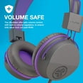 thumbnail image 2 of Jlab JBuddies Studio On-Ear Kids Wired Headphones, Graphite/Purple, Studio Volume Safe, Volume Limiter, Folding, Adjustable, Noise Isolation, with Mic, 2 of 6